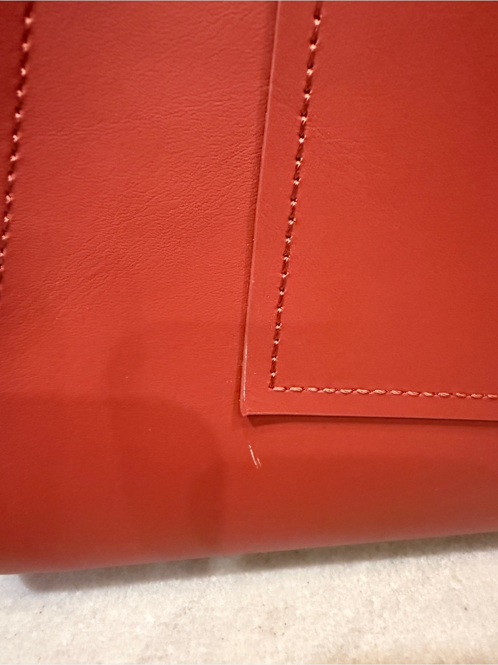 ZAC Zac Posen Eartha Leather Satchel Red Terracotta Gold Hardware - Picture 13 of 16